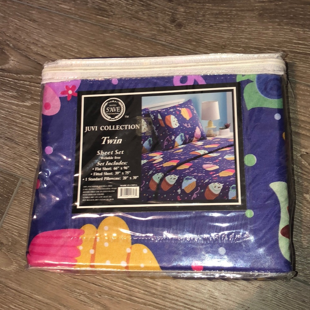 Cupcake Twin Bed Sheets